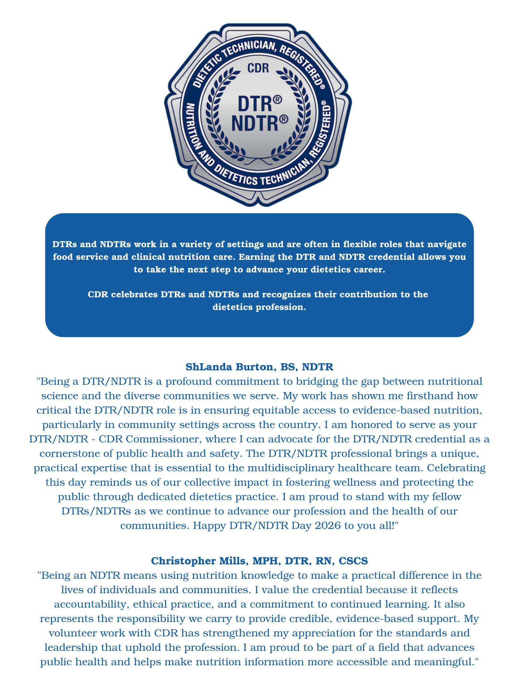 Commission on Dietetic Registration