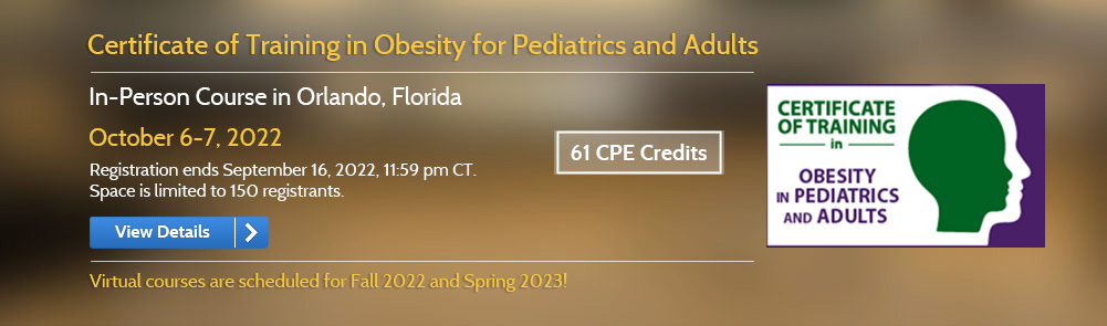 Pediatric and Adult Obesity In-Person Course