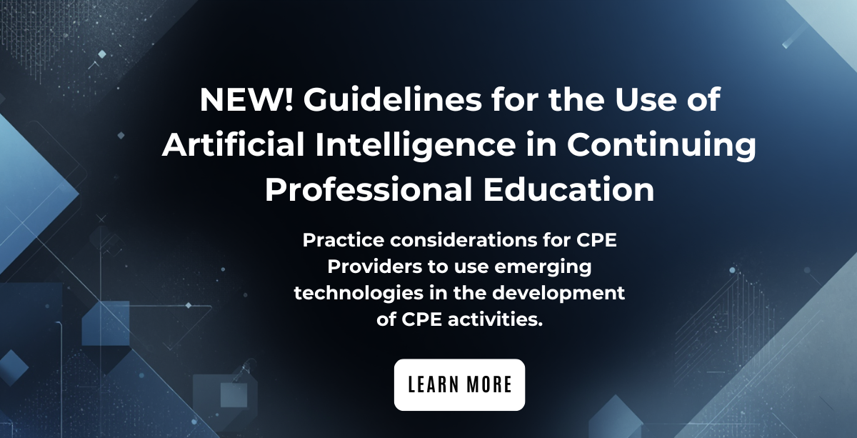 Guidelines for the Use of Artificial Intelligence in Continuing Professional Education